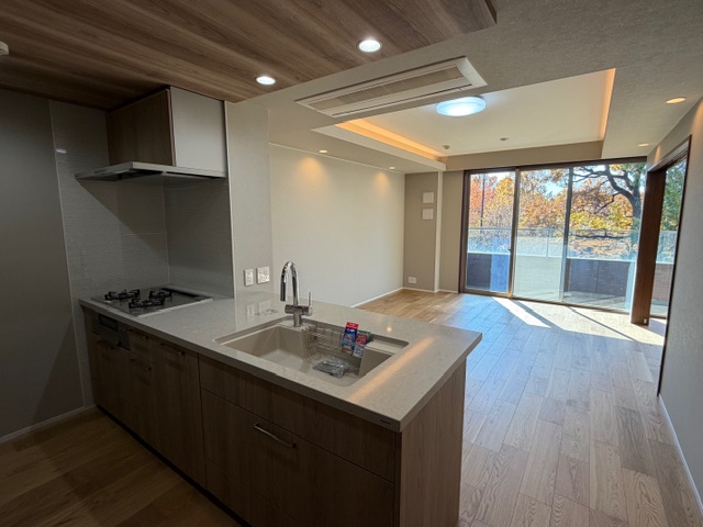 キッチンからの眺めも抜群です。